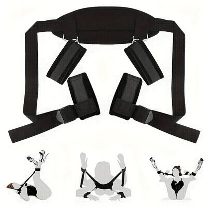 1pc Hand & Foot Bondage Bondage Erotic Body Position Toy Belt, BDSM Adult Products, Sexy, Sexual Aid Toys, Magic Split Legs with Pillows, Sexual Regulation Bondage Adult Products Friend Gifts, Erotic Body Position, Sexual Aid luvshop24