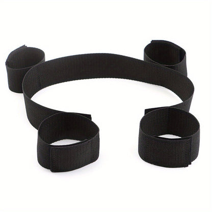 1pc Premium BDSM Restraints Set - Soft Leather Handcuffs & Bed Bondage Kit for Intimate Adventures - Enhanced Sensuality Wrist & Ankle Cuffs for Couples & Women luvshop24