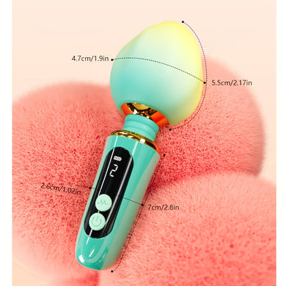 [Peach-Shaped Rechargeable Vibrator] 1pc Multi-Frequency Peach-Shaped USB Rechargeable Vibrator - 3 Vibrating Modes, 380mAh Lithium Battery, Portable Adult Pleasure Device for Women luvshop24