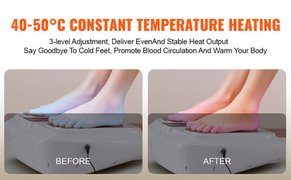 VEVOR Foot Circulation Stimulator with Heat EMS & TENS Foot Massager Electric Foot Stimulator for Pain Relief  Muscles Vibrator luvshop24