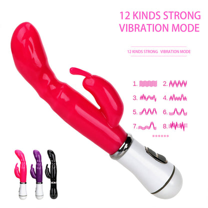 IKOKY Female Masturbator G-spot Massager Rabbit Vibrator Erotic Sex Toys For Women Clitoris Stimulator luvshop24